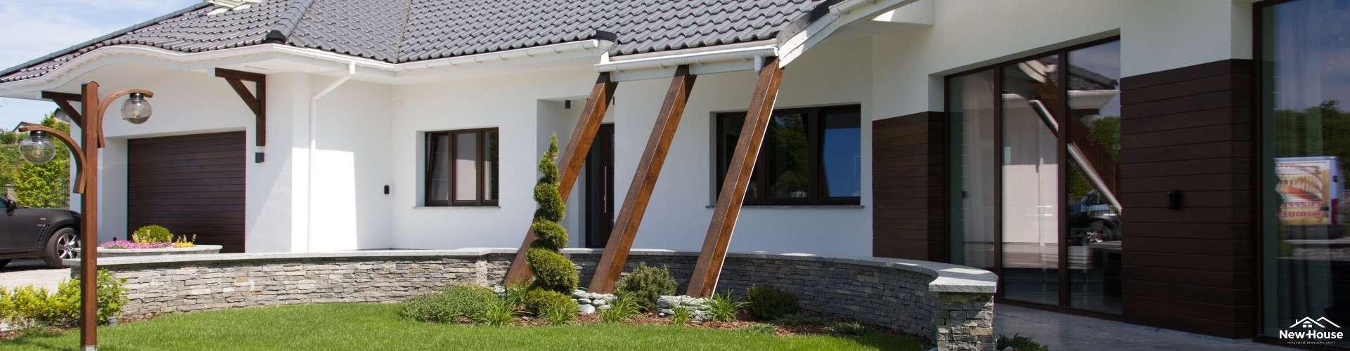 Przeszklone wejście do domu