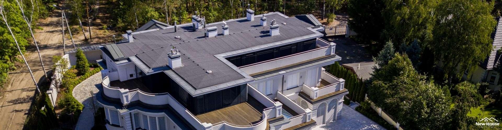 Dom z płaskim dachem