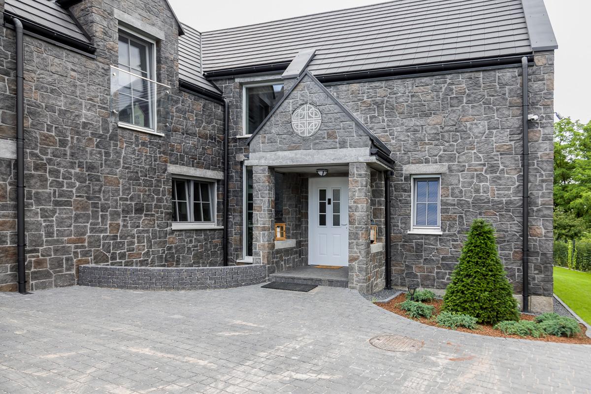 Front budynku według projektu indywidualnego