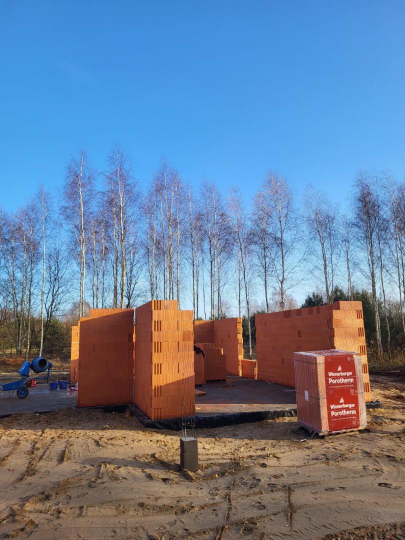 Ściany parteru - budowa domu