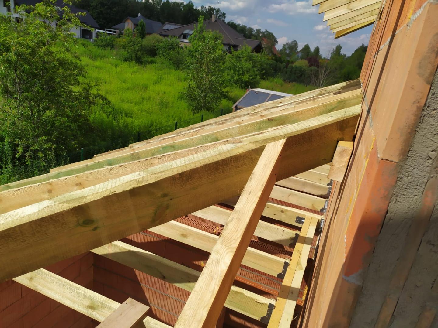 Projekt Kasjopea 7 - wykonanie więźby dachowej