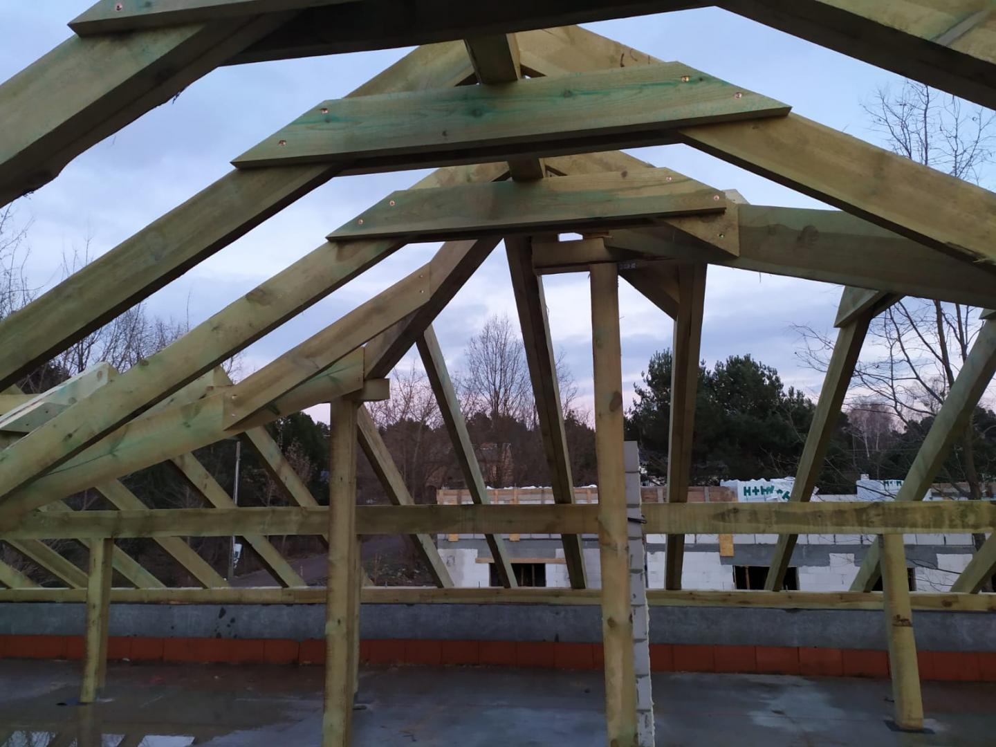 Więźba dachowa - Willa Parterowa 2