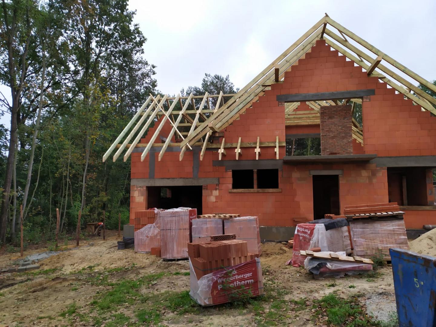 Budowa domu - stan surowy - Dom przy Cyprysowej 14