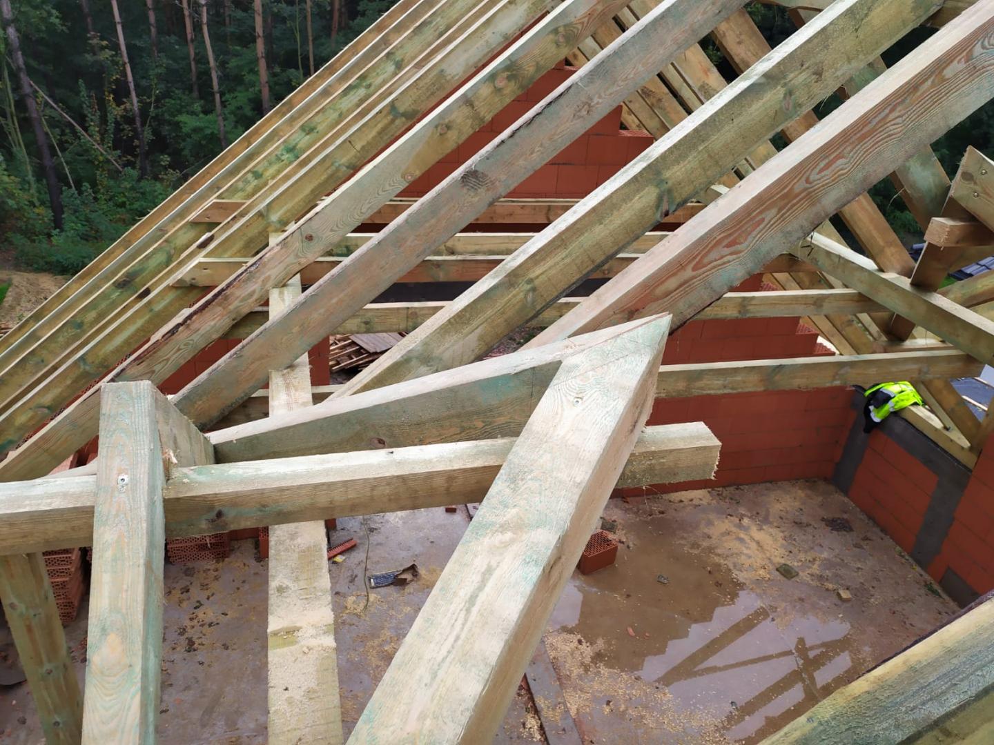 Konstrukcja drewniana - Dom przy Cyprysowej 14