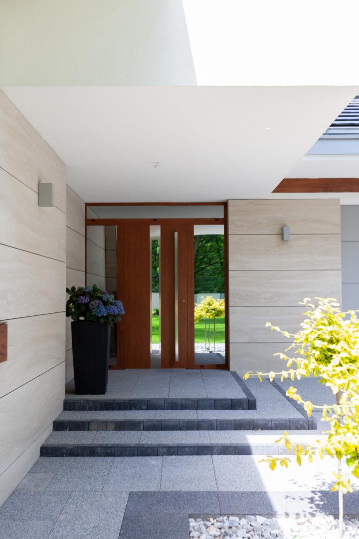 Drzwi wejściowe - projekt Dom z widokiem wariant C